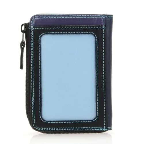 mywalit Small Zip Leather Purse | 3 Card Slots | ID Window & Coin Pocket | Black Pace | Stylish & Compact Accessory for Men & Women | Perfect for Everyday Use thumbnail 3