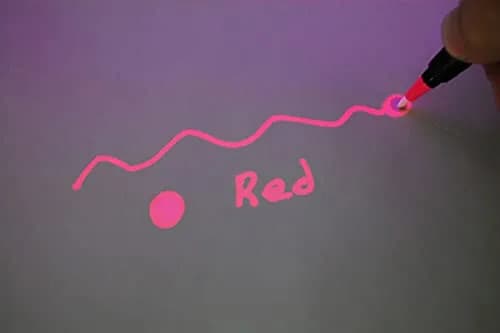 DIRECTGLOW LLC Invisible UV Blacklight Ink Marker Set - Blue, Red, Yellow (3 Count) thumbnail 2