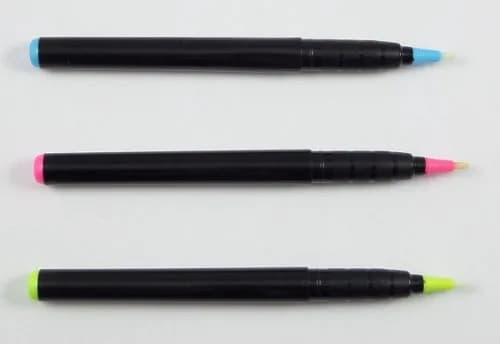 DIRECTGLOW LLC Invisible UV Blacklight Ink Marker Set - Blue, Red, Yellow (3 Count) thumbnail 3