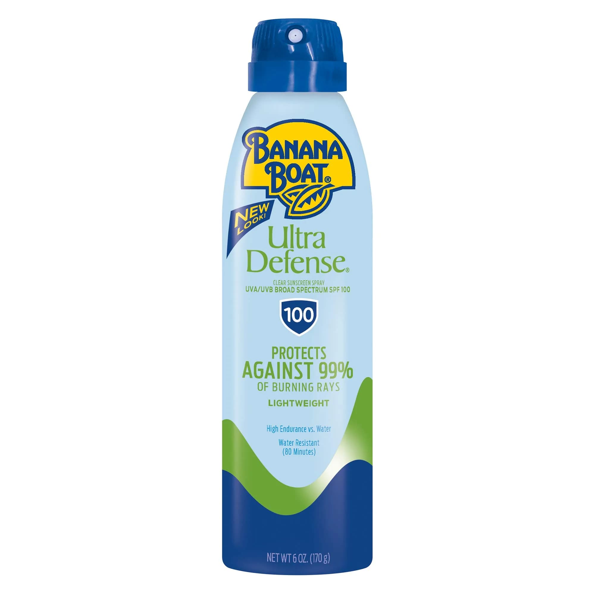 Banana Boat Ultra Defense Clear Sunscreen Spray SPF 100, 6oz | Lightweight Sunscreen, Water Resistant - main product image