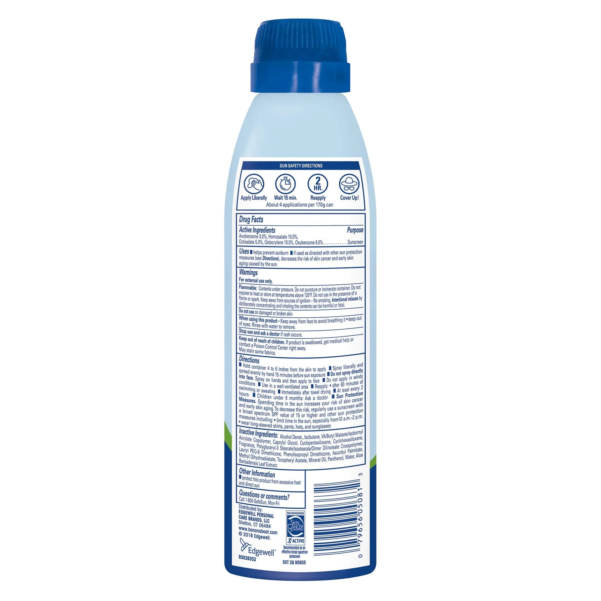 Banana Boat Ultra Defense Clear Sunscreen Spray SPF 100, 6oz | Lightweight Sunscreen, Water Resistant - view 2