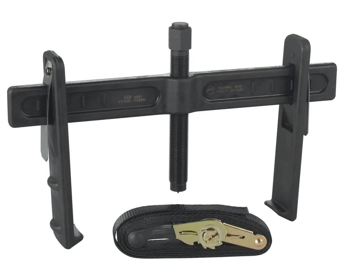 OTC 6980 Brake Drum and Rotor Puller - 12-3/4" Spread, 5" Reach | Heavy Duty Large Component Removal