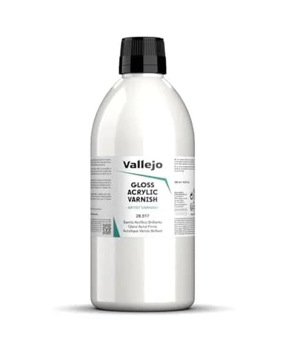Vallejo Permanent Acrylic Varnish Glossy Finish 500 ml | Scratch & UV Resistant, Indoor & Outdoor thumbnail 1