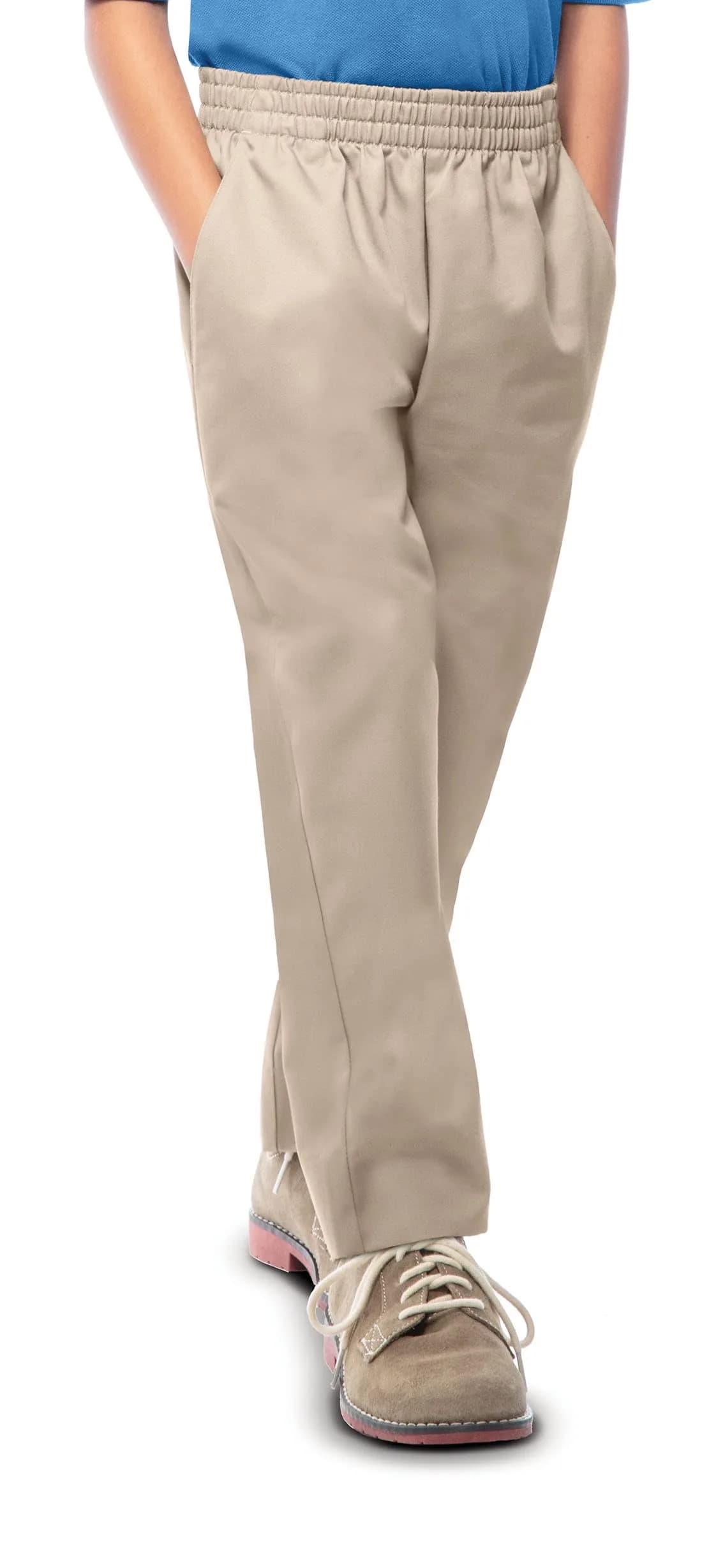 Classroom Pull-On Pant with Boxer Elastic Waistband for Girls and Boys 16 | Durable & Comfortable (70-120 chars)
