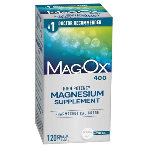Mag-Ox Magnesium Supplement, Pharmaceutical Grade Magnesium Oxide 483mg | Supports Heart & Muscle Function thumbnail 1
