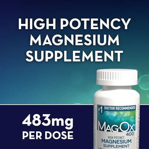 Mag-Ox Magnesium Supplement, Pharmaceutical Grade Magnesium Oxide 483mg | Supports Heart & Muscle Function thumbnail 2