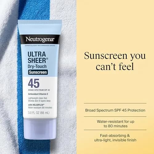 Neutrogena Ultra Sheer Dry-Touch Sunscreen Lotion SPF 45 | 177ml (6 fl oz) 2-Pack | Broad Spectrum UVA/UVB Protection thumbnail 2