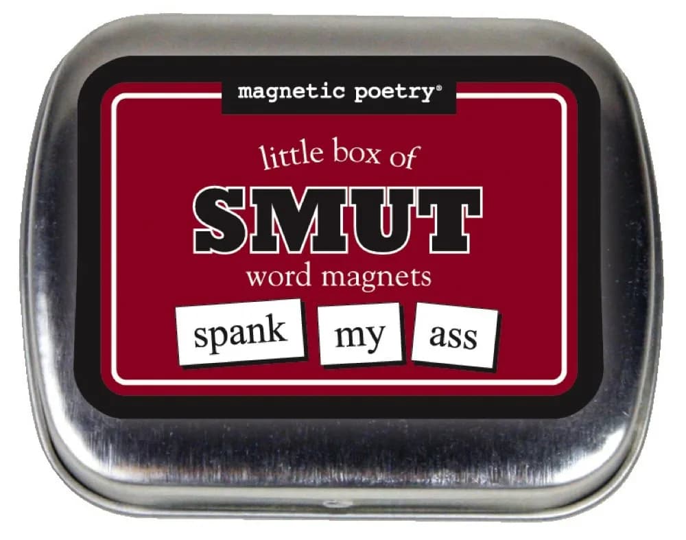 Magnetic Poetry Little Box of Smut Decorative Magnet Set | 72 Word Tiles