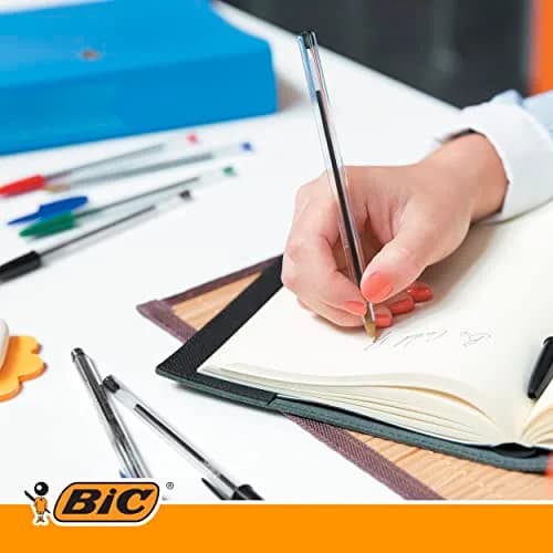 BIC Cristal Original Ballpoint Pens 1.0mm | Smooth, Smudge-Free Blue Ink, Pack of 10 thumbnail 2