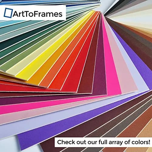 ArtToFrames 8x10 Smooth Black / Black Custom Mat for Picture Frame with 4x6 opening size thumbnail 3