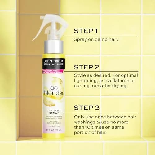 John Frieda Go Blonder Lightening Spray 103ml (3.5 Oz) | Gradual Hair Lightener for Blonde Hair thumbnail 8