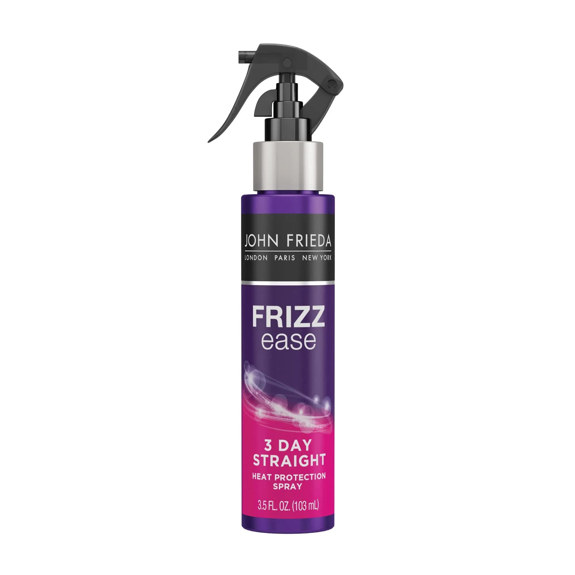 John Frieda Frizz Ease 3 Day Straight Heat Protection Spray 103ml (3.5 Fl Oz) | Keratin-Infused for Smooth, Sleek Hair - main product image