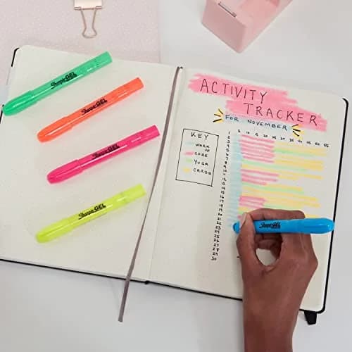 Sharpie Gel Highlighters, 3 Assorted Fluorescent Colors | Smear-Proof, Ink-Free, Long-Lasting Highlighting (70-120 chars) thumbnail 6