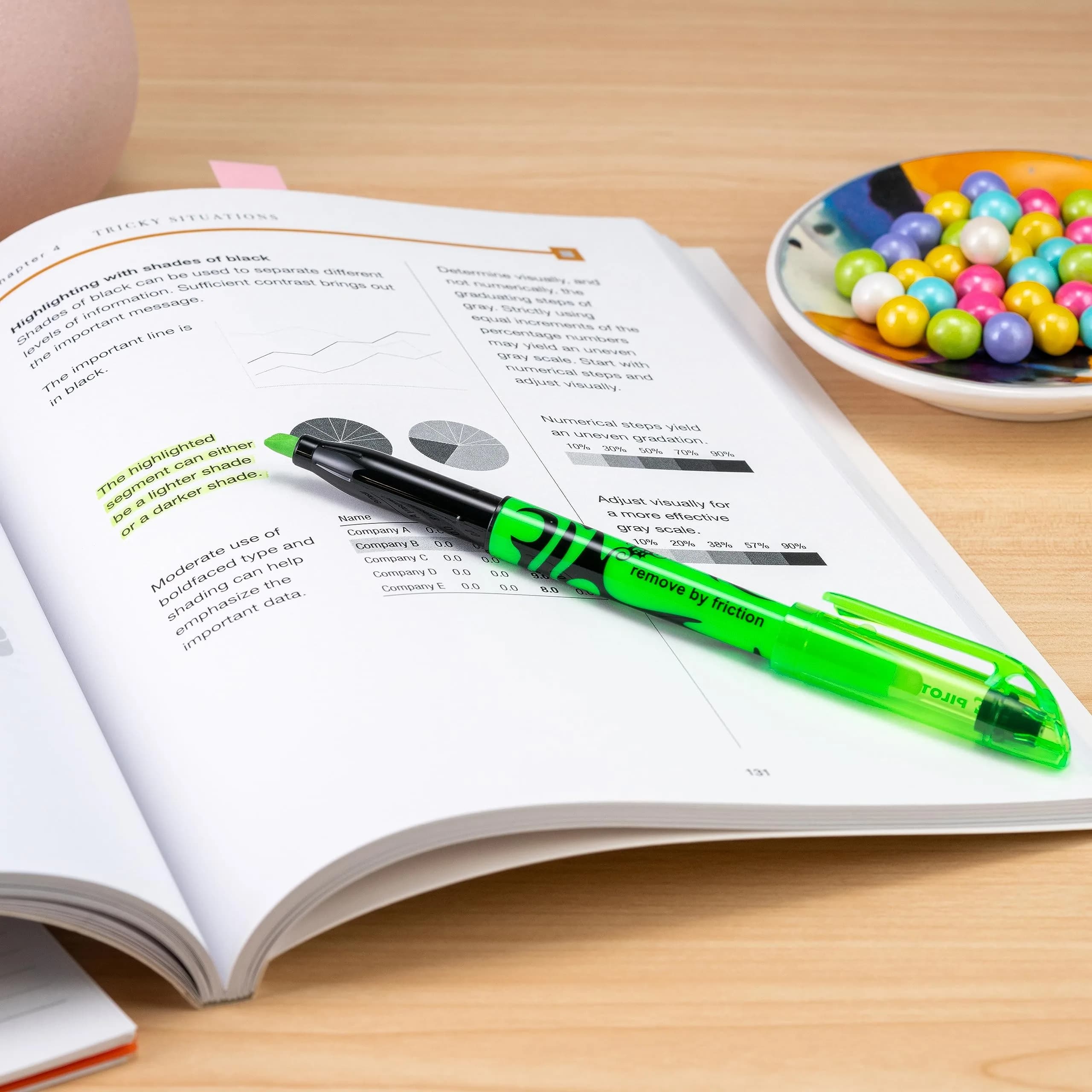 PILOT FriXion Light Pastel Collection Erasable Highlighters, Green, 12 Count | Erasable Ink for Clean Notes - view 6