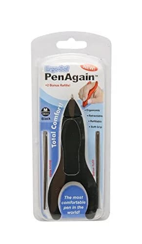PenAgain ErgoSof Retractable Ballpoint Pen, Black | Ergonomic Grip for Pain Relief thumbnail 4