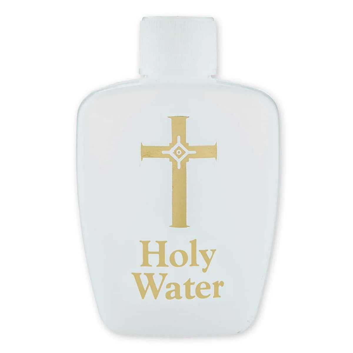 Religious Gifts Holy Water Bottle with Screw Top Lid 60 ml | Reusable Metal Religious Decor