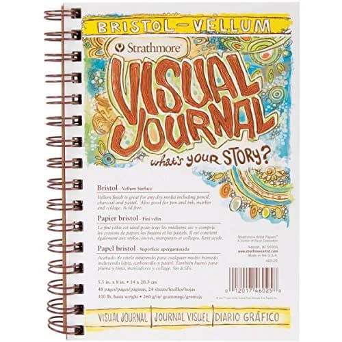 Strathmore 300 Series Visual Bristol Journal 5.5"x8.5" Vellum Wire Bound 24 Sheets thumbnail 2