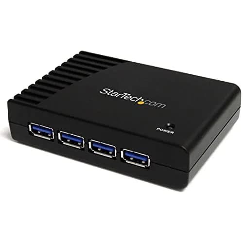 StarTech.com 4-Port USB-A Hub, 5Gbps, Power Adapter Included (ST4300USB3) | Compact SuperSpeed USB Hub for PCs & Laptops thumbnail 1