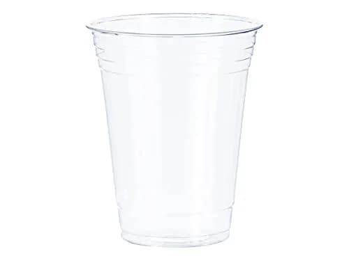 Solo Clear 16 oz Drinking Cup | Disposable, Multi-Layer, Crack-Resistant for Parties & Events thumbnail 1