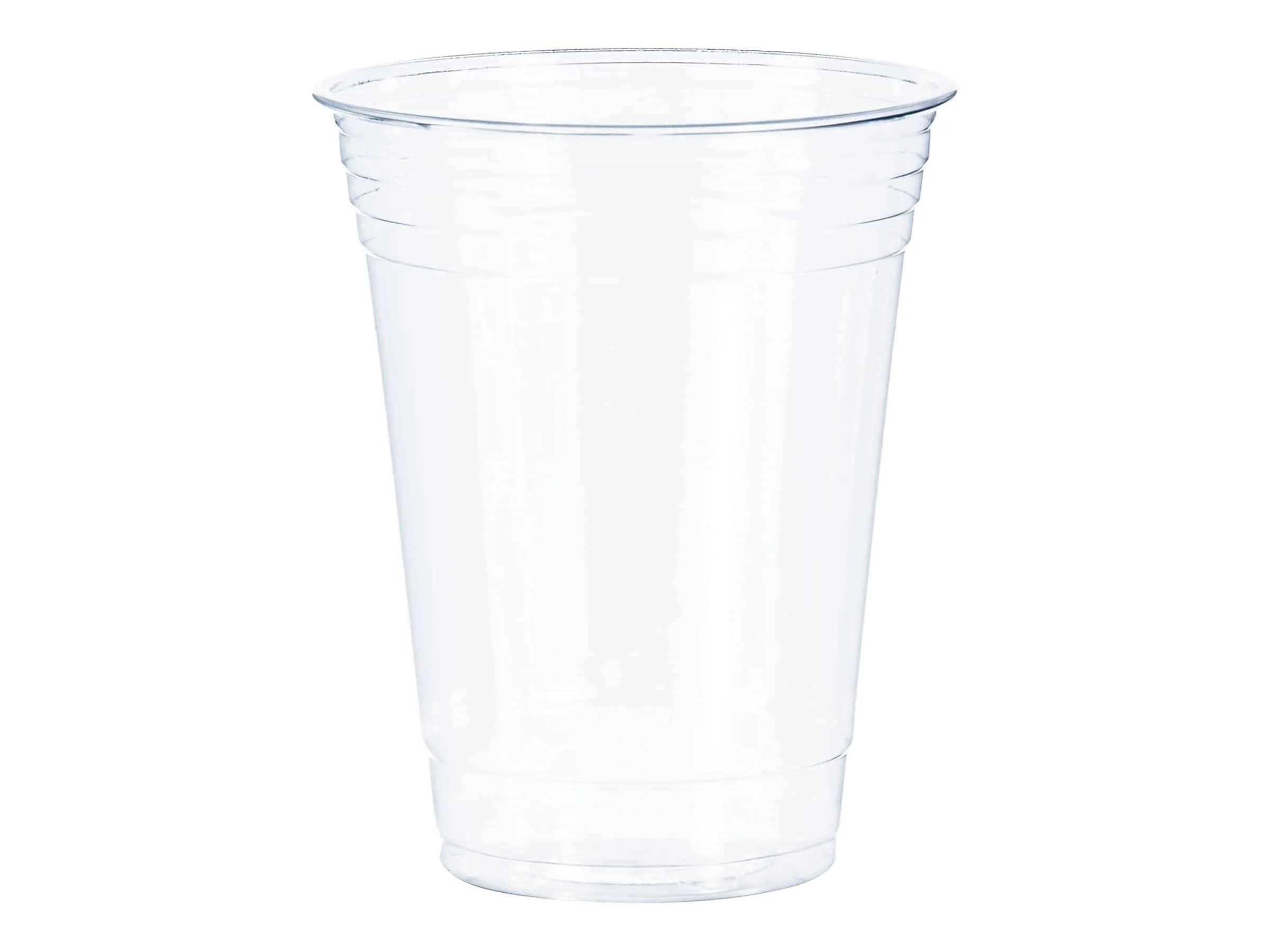Solo Clear 16 oz Drinking Cup | Disposable, Multi-Layer, Crack-Resistant for Parties & Events — Clear