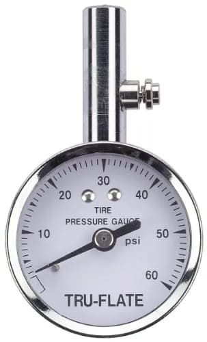 Tru-Flate 17-551 Dial Tire Pressure Gauge 0-60 PSI | Accurate Measurement for Cars, Vans, Light Trucks thumbnail 1