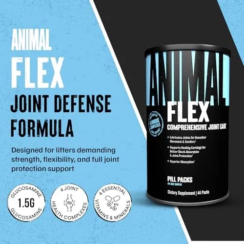 Animal Flex Joint Supplement with Glucosamine, Chondroitin, MSM, Turmeric & Ginger | 44 Pill Packs (1.5 lb / 680 g) thumbnail 2
