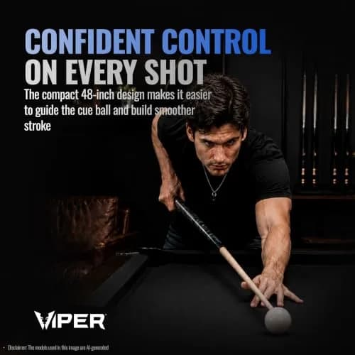 Viper by GLD Products Junior 48" Pool Cue, Rock & Roll, 16 Oz | Shorter cue for tight spaces thumbnail 8
