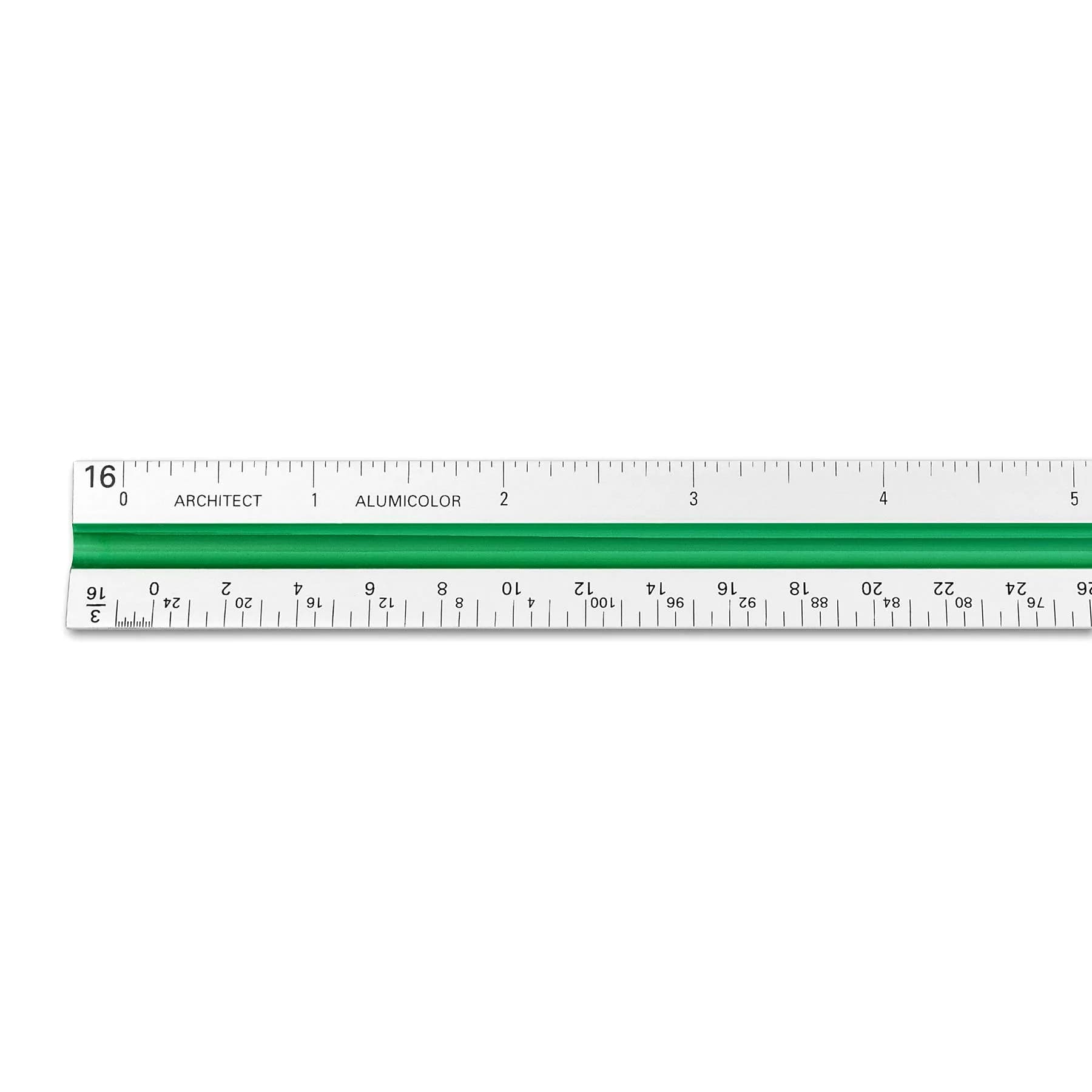 Alumicolor Aluminum Architect Drafting Scale 30cm (12IN) | Color-Coded Calibrations - view 2