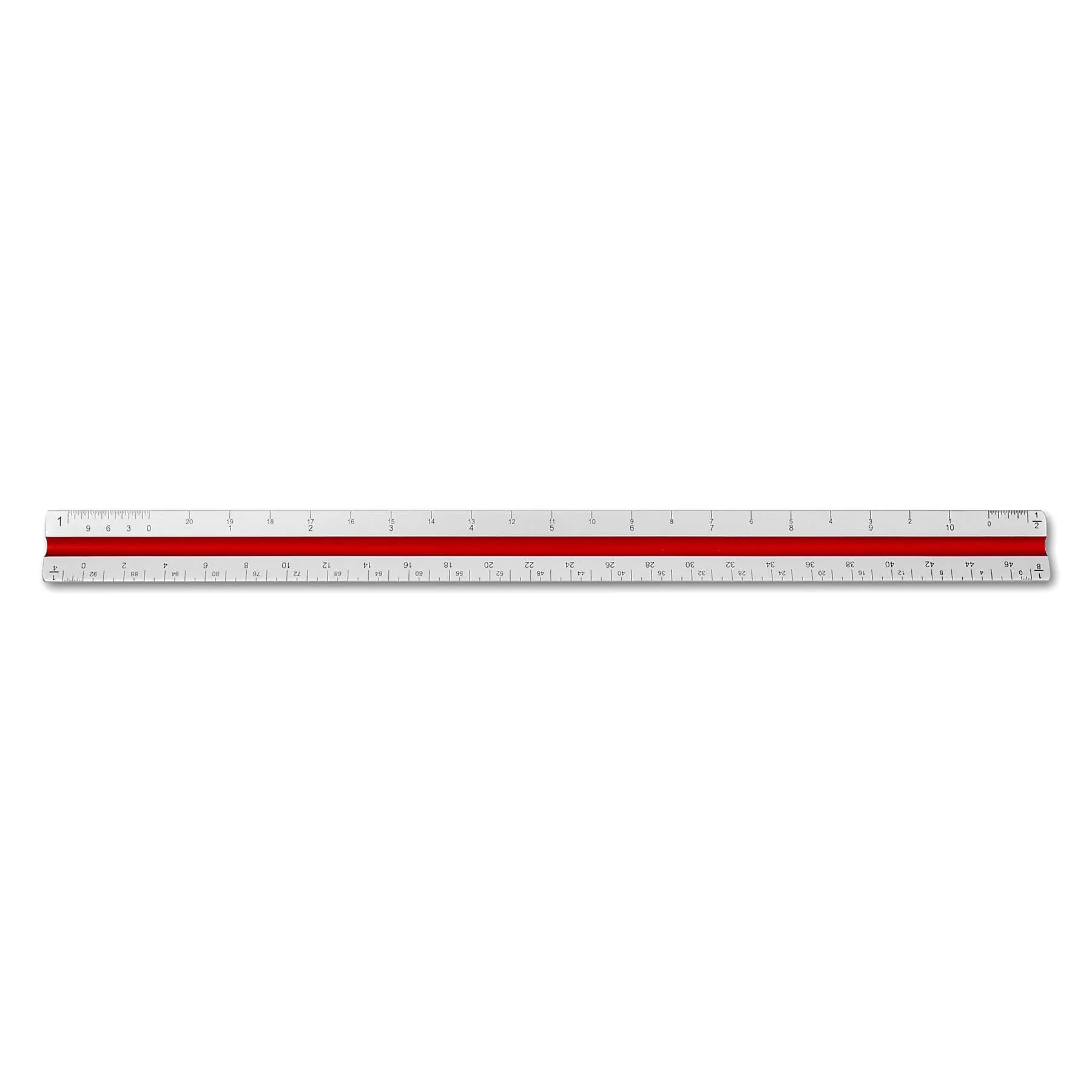 Alumicolor Aluminum Architect Drafting Scale 30cm (12IN) | Color-Coded Calibrations - view 3