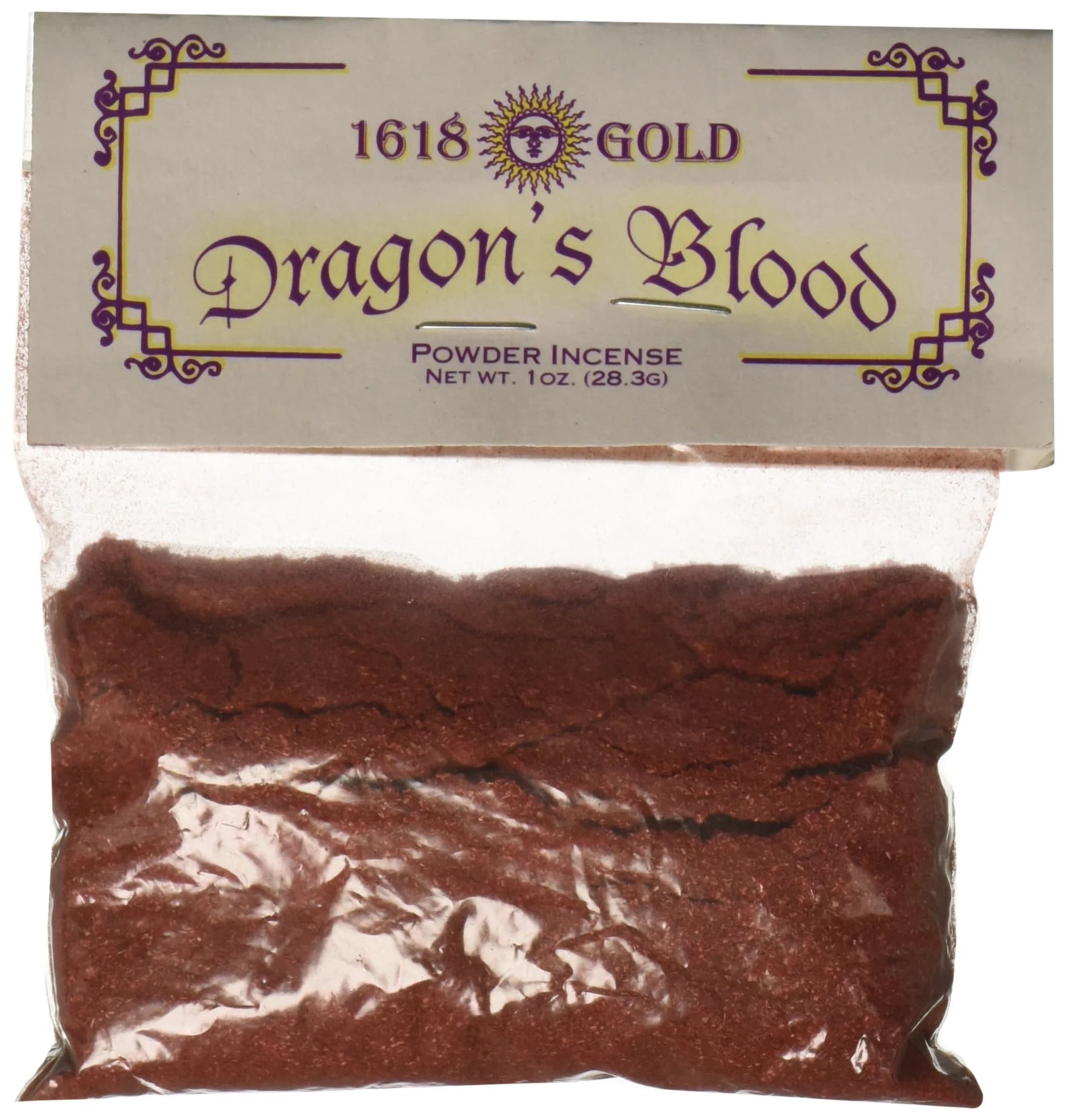 AzureGreen Dragons Blood Powder Incense 1oz | Energizes Magical Works — Red