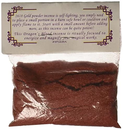 AzureGreen Dragons Blood Powder Incense 1oz | Energizes Magical Works thumbnail 2