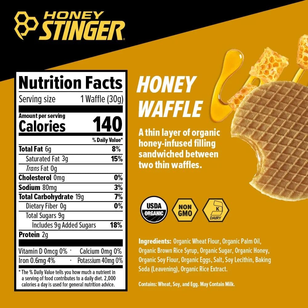 Honey Stinger Organic Honey Waffle Energy Stroopwafel, 16 Count | USDA Organic Energy Boost for Athletes - view 3