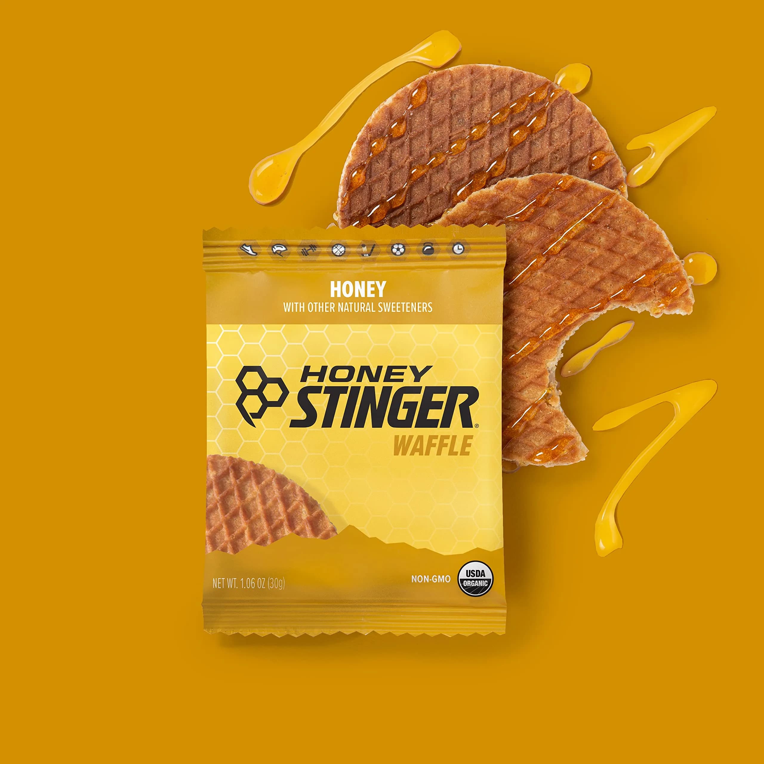 Honey Stinger Organic Honey Waffle Energy Stroopwafel, 16 Count | USDA Organic Energy Boost for Athletes - view 5