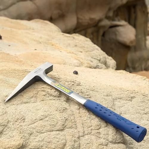 Estwing Rock Pick Geology Hammer 624g (22 oz) with Pointed Tip & Shock Reduction Grip | Forged Steel Head thumbnail 5
