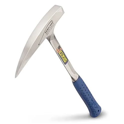 Estwing Rock Pick Geology Hammer 624g (22 oz) with Pointed Tip & Shock Reduction Grip | Forged Steel Head thumbnail 1