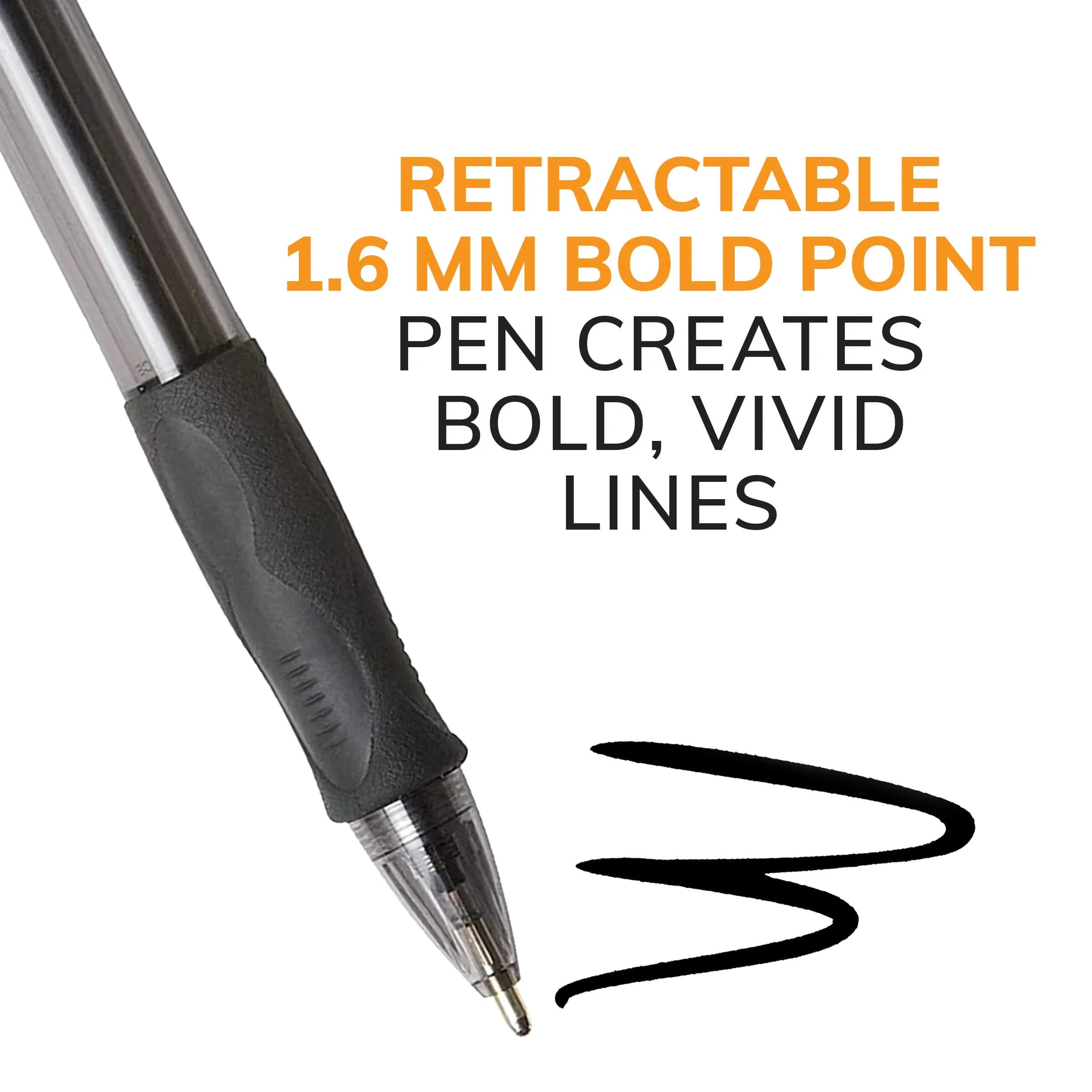 BIC Glide Bold Blue Ballpoint Pens, 1.6mm Bold Point, 12-Count Pack | Smooth Ink Flow - view 2