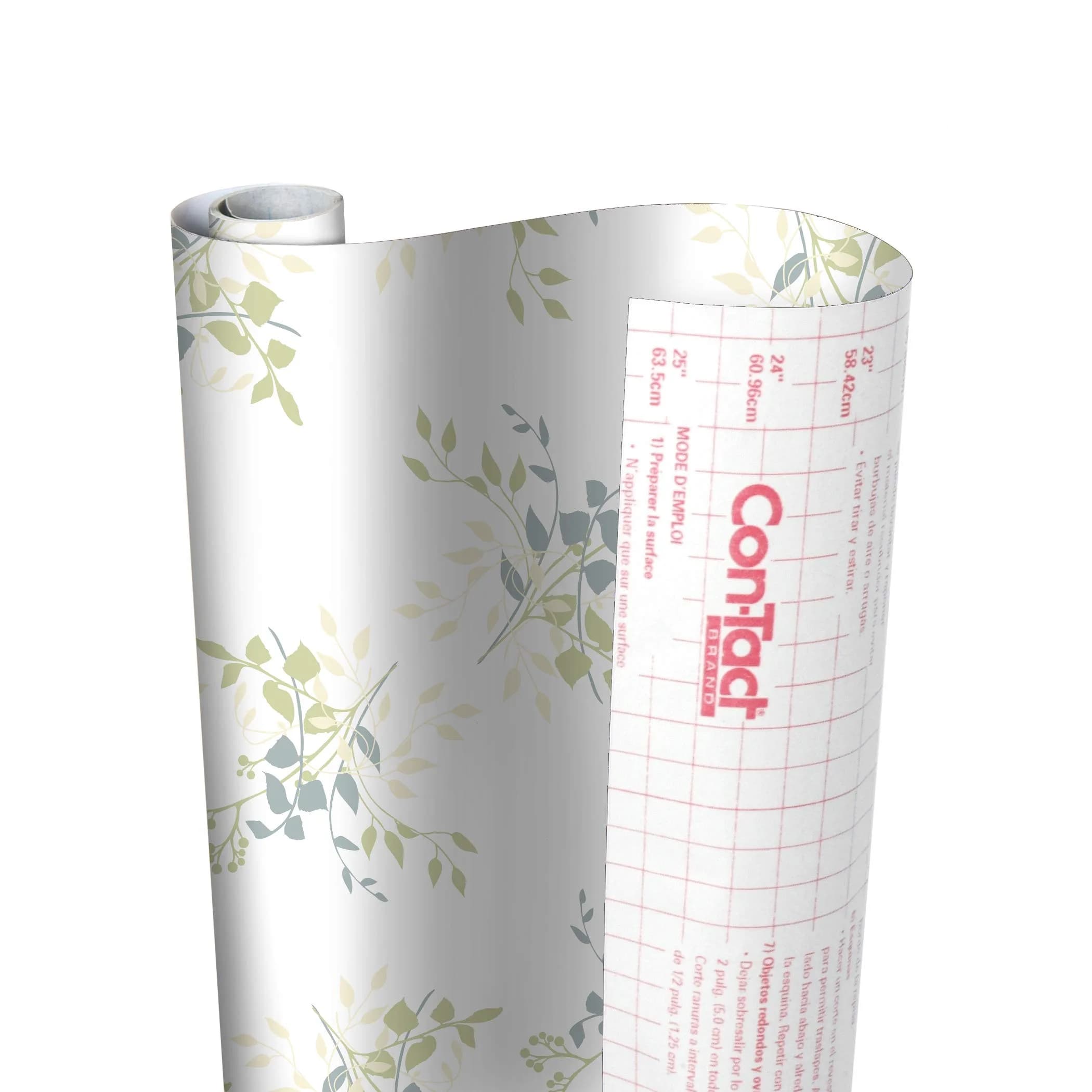 Con-Tact Creative Covering Self-Adhesive Shelf Liner 18" x 9' Aspen Aloe | Protects Surfaces, Easy Application - view 3