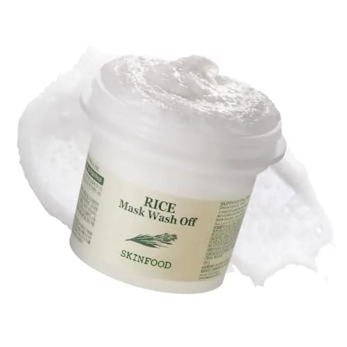 SKINFOOD Rice Mask Wash Off 3.5oz | Gently Exfoliates & Softens with Nutrient-Rich Rice thumbnail 1