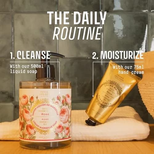 Panier des Sens Rejuvenating Rose Liquid Hand Soap 500ml (16.9 Fl Oz) | French Savon de Marseille Tradition thumbnail 8