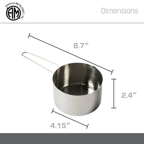 American Metalcraft MCW200 2-Cup Stainless Steel Measuring Cup | Durable, Rust-Proof Kitchen Tool thumbnail 4