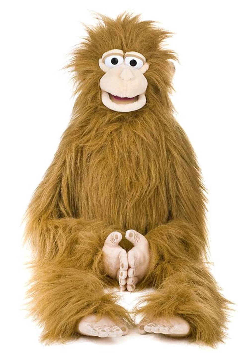 Silly Puppets 38" Wrap Around Monkey Puppet | Ventriloquist Style with Movable Mouth - main product image