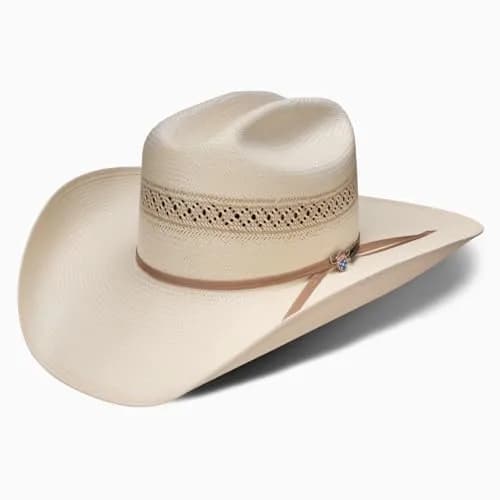 RESISTOL Wildfire 30 Profile Straw Cowboy Hat 6 3/4 Natural | Handcrafted Cowboy Headwear for Men thumbnail 1