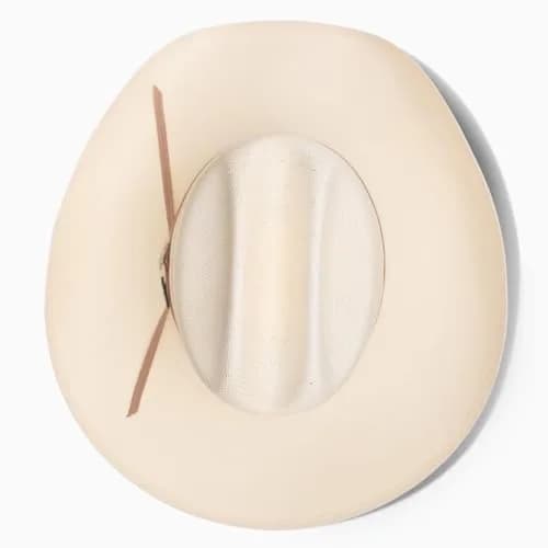 RESISTOL Wildfire 30 Profile Straw Cowboy Hat 6 3/4 Natural | Handcrafted Cowboy Headwear for Men thumbnail 5