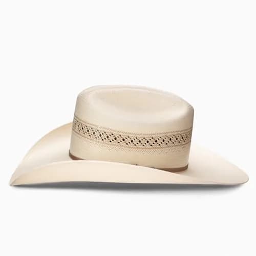 RESISTOL Wildfire 30 Profile Cowboy Hat 7 3/8 Natural | 4 1/8" Crown & 4 1/4" Brim, Handmade in USA thumbnail 3
