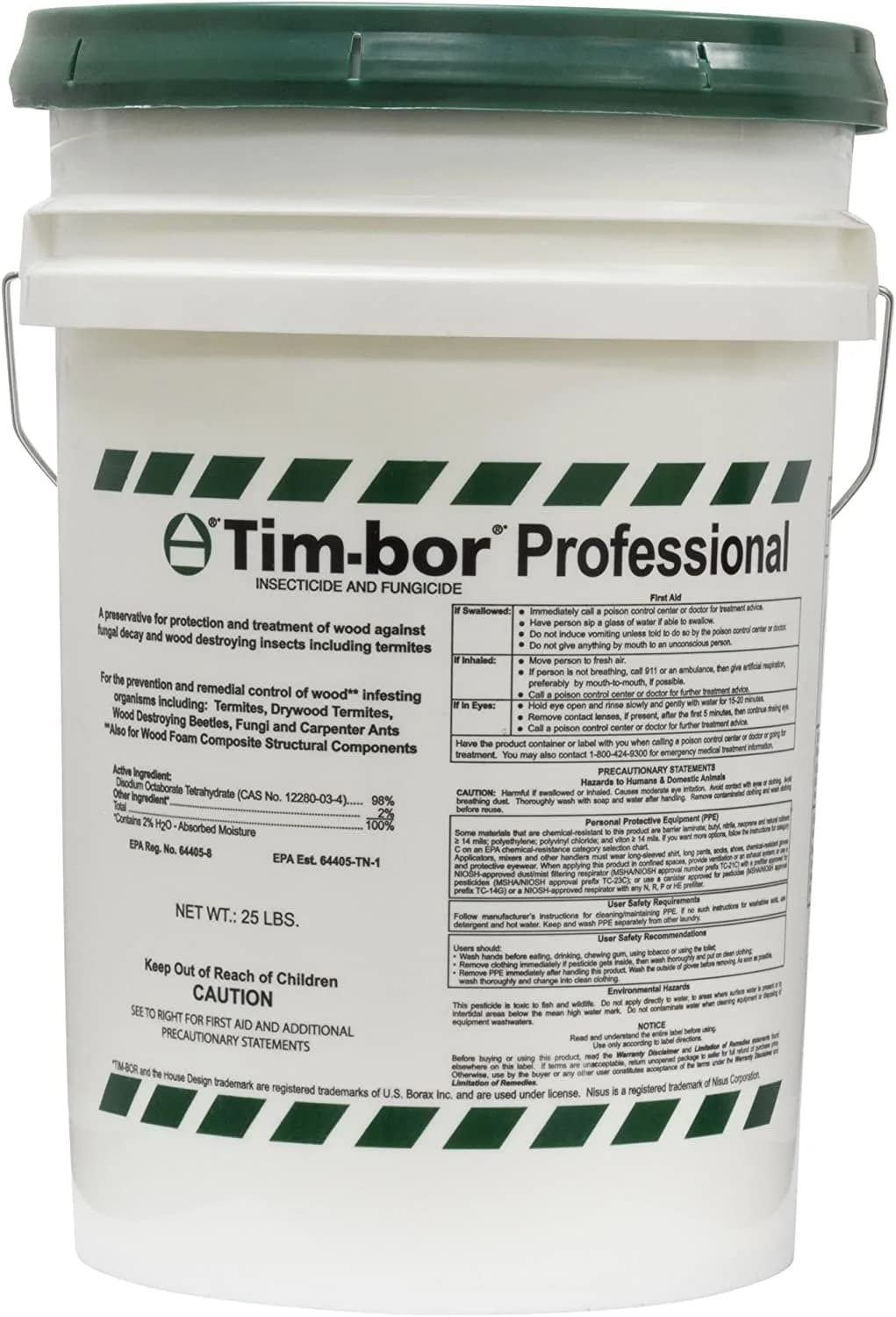Nisus Tim-BOR Professional Insecticidal Dust, 25 lbs | Wood & Insect Protection