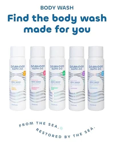 The Seaweed Bath Co. Hydrate Body Wash, Citrus Vanilla, 12 oz | Nourishing, Vegan, Sensitive Skin Friendly thumbnail 7