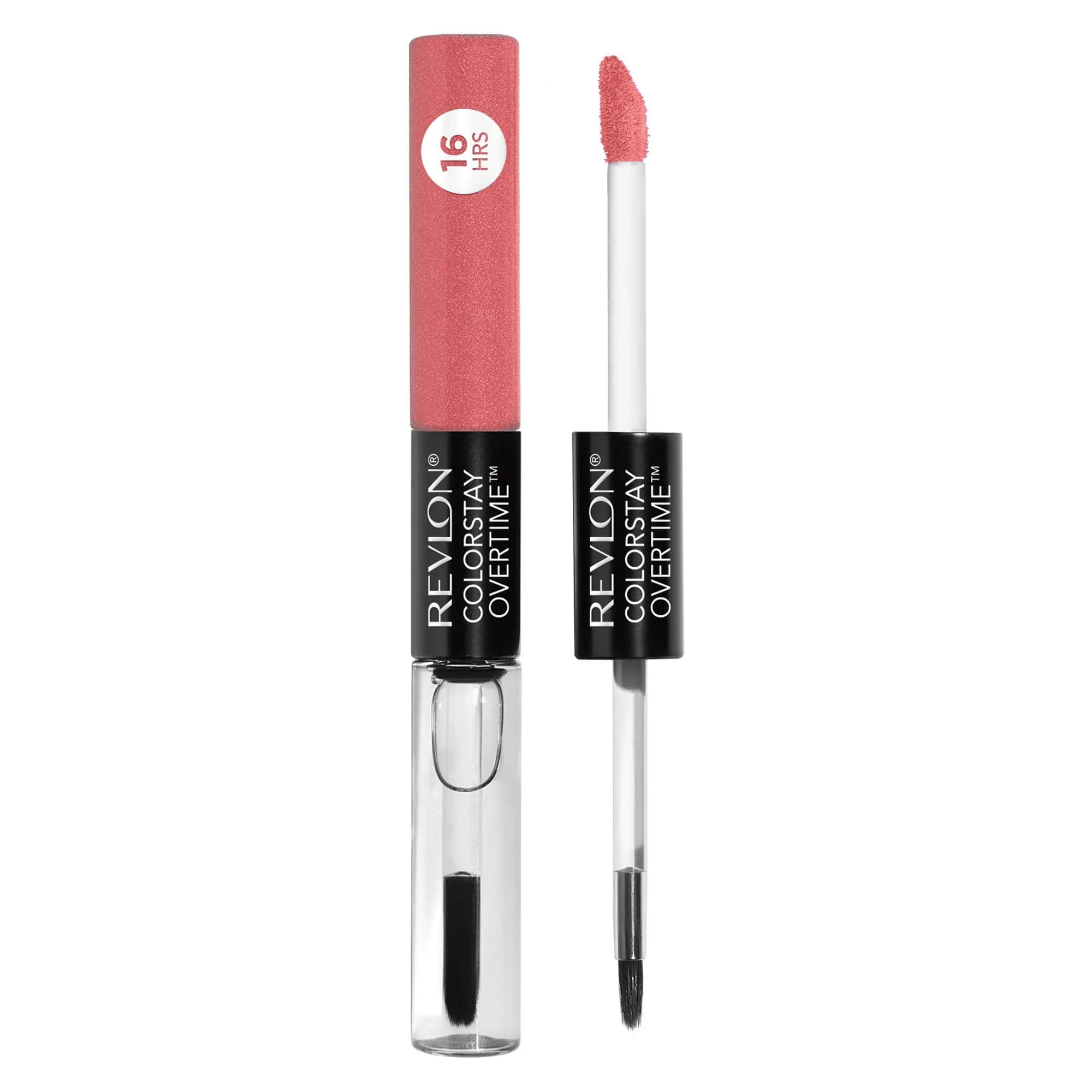 Revlon Liquid Lipstick with Clear Lip Gloss, ColorStay Overtime Lipcolor, Dual Ended with Vitamin E, 410 Perennial Peach, 0.07 Fl Oz thumbnail 1