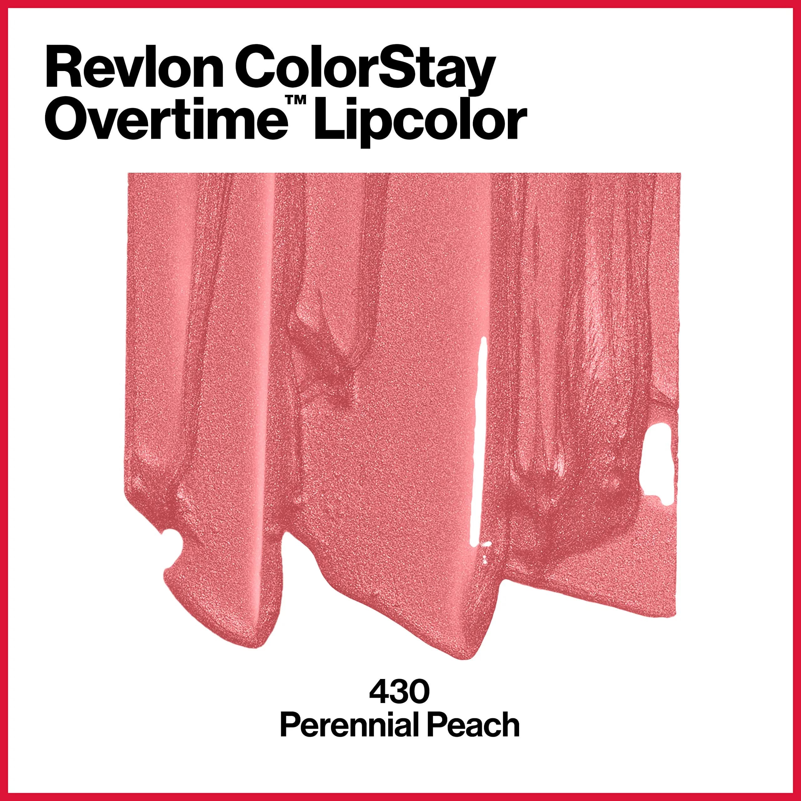 Revlon Liquid Lipstick with Clear Lip Gloss, ColorStay Overtime Lipcolor, Dual Ended with Vitamin E, 410 Perennial Peach, 0.07 Fl Oz thumbnail 2