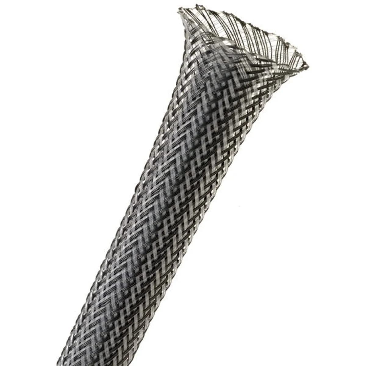 Techflex 3/8" Expandable Sleeving 25 ft. Black | Abrasion & UV Resistant Cable Cover
