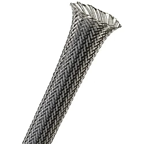 Techflex 3/8" Expandable Sleeving 25 ft. Black | Abrasion & UV Resistant Cable Cover thumbnail 1